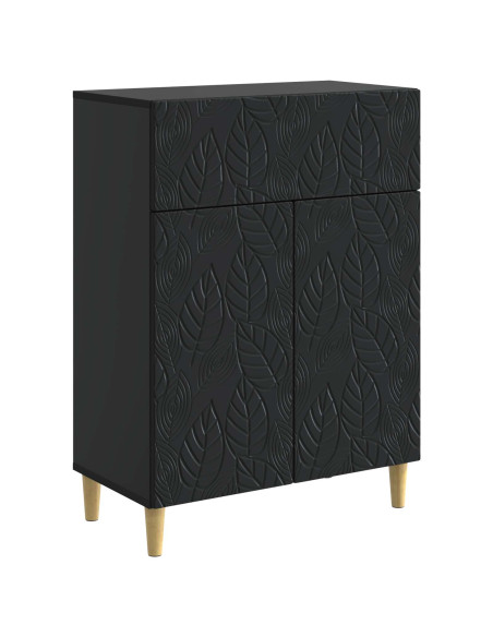 Credenza Nero 66 x 34,5 x 90 cm Legno ingegnerizzato