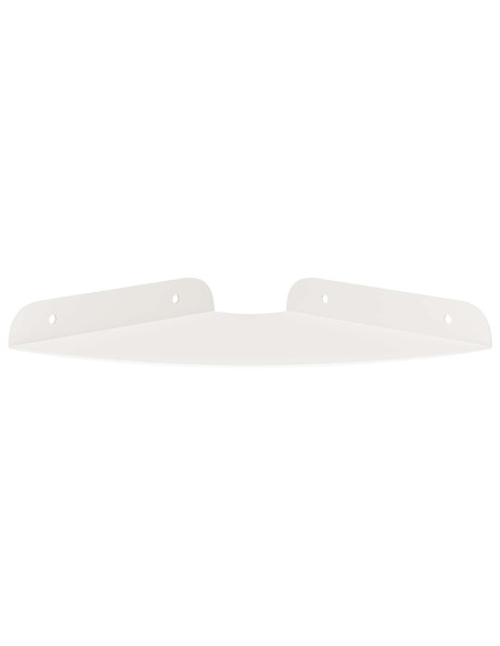 Mensola sospesa con lo scaffale 2 pcs Bianco 18 x 18 x 2 cm