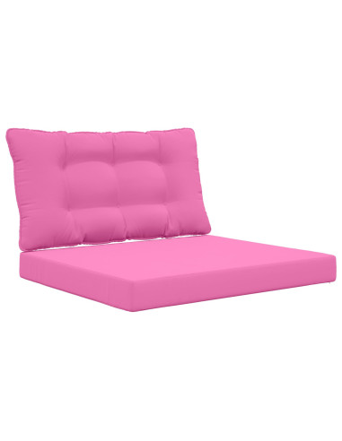 Cuscino per divano da esterno 2 pcs Rosa Poliestere
