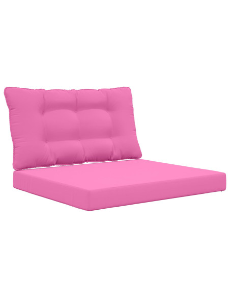 Cuscino per divano da esterno 2 pcs Rosa Poliestere
