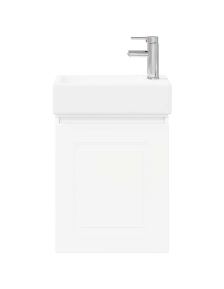 Mobile bagno con rubinetto Bianco 45,5 x 22,5 x 84 cm