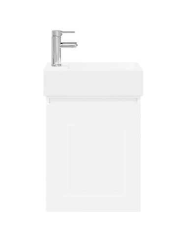 Mobile bagno con rubinetto Bianco 45,5 x 22,5 x 84 cm