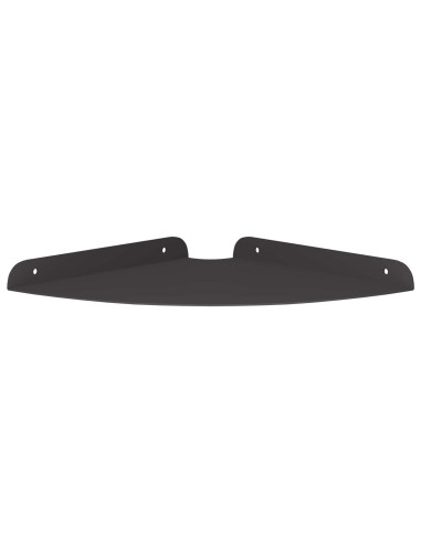 Mensola sospesa con lo scaffale 4 pcs Nero 24 x 24 x 2 cm