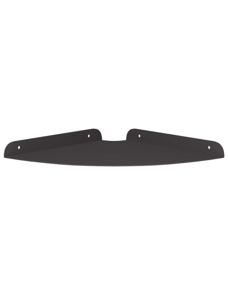 Mensola sospesa con lo scaffale 4 pcs Nero 24 x 24 x 2 cm