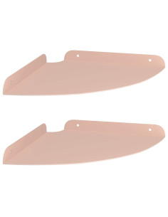 Mensola sospesa con lo scaffale 2 pcs Rosa 24 x 24 x 2 cm 2