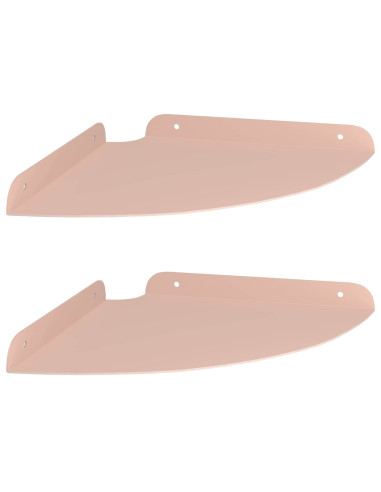 Mensola sospesa con lo scaffale 2 pcs Rosa 24 x 24 x 2 cm