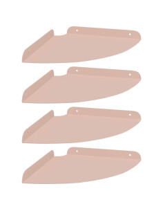 Mensola sospesa con lo scaffale 4 pcs Rosa 24 x 24 x 2 cm 2