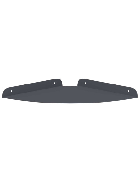 Mensola sospesa 4 pcs Antracite 24 x 24 x 2,3 cm