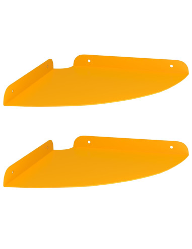 Mensola sospesa 2 pcs Giallo senape 24 x 24 x 2 cm