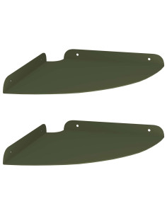 Mensola sospesa 2 pcs Verde oliva 24 x 24 x 2 cm 2
