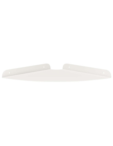 Mensola sospesa con lo scaffale 4 pcs Bianco 24 x 24 x 2 cm