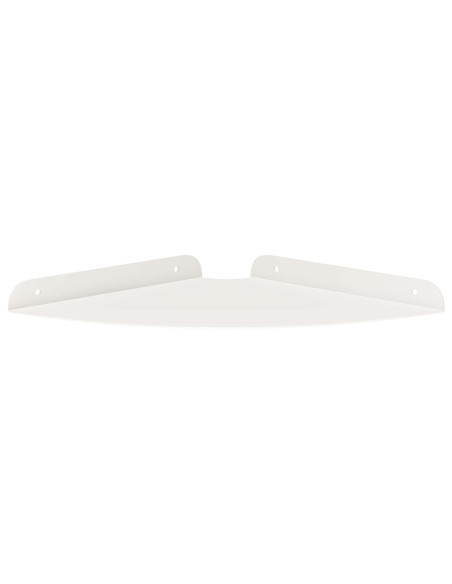 Mensola sospesa con lo scaffale 4 pcs Bianco 24 x 24 x 2 cm