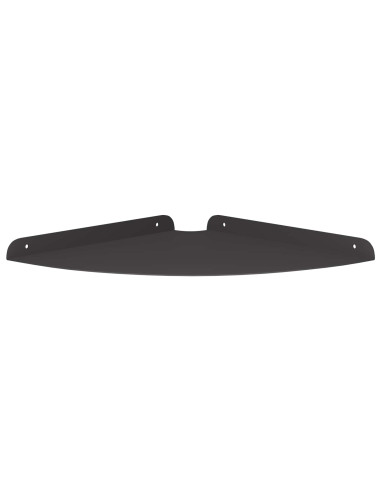 Mensola sospesa con lo scaffale 4 pcs Nero 30 x 30 x 2 cm