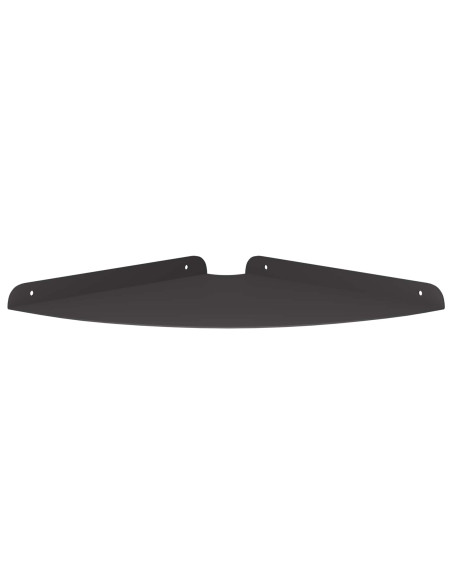 Mensola sospesa con lo scaffale 4 pcs Nero 30 x 30 x 2 cm