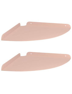 Mensola sospesa con lo scaffale 2 pcs Rosa 30 x 30 x 2 cm 2