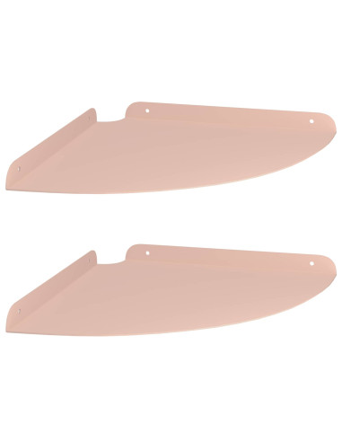 Mensola sospesa con lo scaffale 2 pcs Rosa 30 x 30 x 2 cm