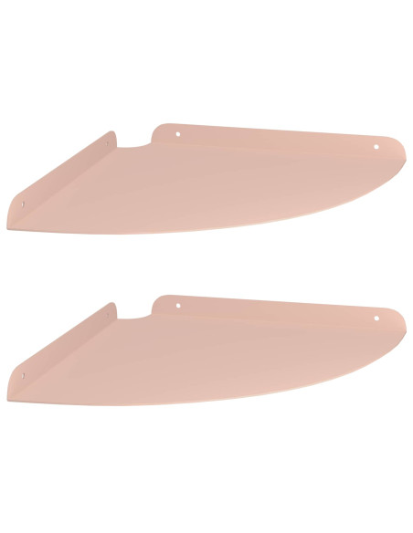 Mensola sospesa con lo scaffale 2 pcs Rosa 30 x 30 x 2 cm