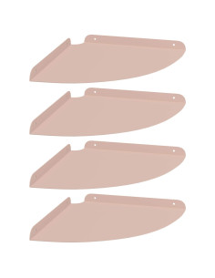 Mensola sospesa con lo scaffale 4 pcs Rosa 30 x 30 x 2 cm 2