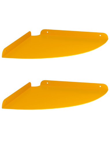 Mensola sospesa 2 pcs Giallo senape 30 x 30 x 2 cm