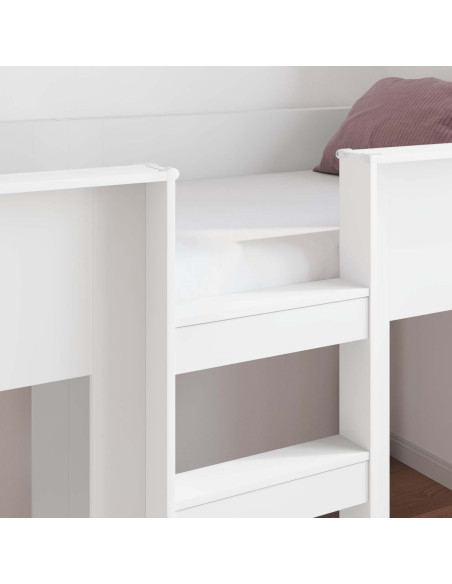 Letto a Castello per Bambini Bianco 75 x 190 cm