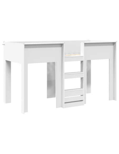 Letto a Castello per Bambini Bianco 75 x 190 cm