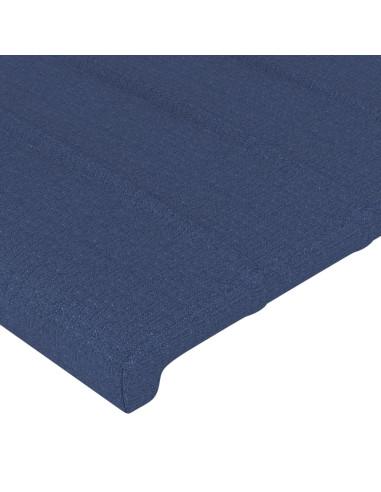 Giroletto senza Materasso Blu 200x200 cm in Tessuto