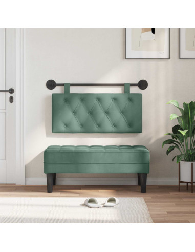 Testata appesa Verde Mare 90 x 55 x 7 cm Velluto