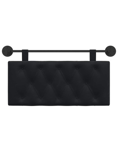 Testata appesa Montaggio a parete Nero 100 x 55 x 7 cm Velluto