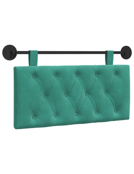Testata appesa Turchese 100 x 55 x 7 cm Velluto