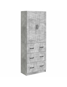 Set di armadi 2 pcs Grigio Cemento 66 x 34,5 x 87 cm