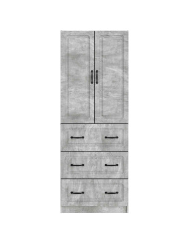 Set di armadi 2 pcs Grigio Cemento 66 x 34,5 x 87 cm