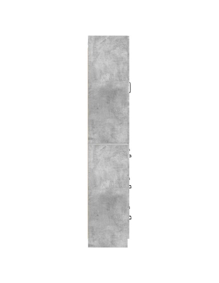Set di armadi 2 pcs Grigio Cemento 66 x 34,5 x 87 cm