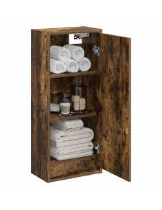 Mobile lavabo da parete Rovere Fumo 35 x 20 x 81 cm 2