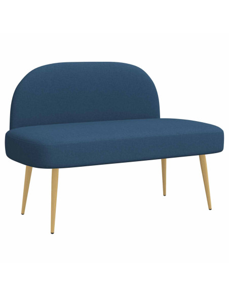 Panchina imbottita con schienale Blu 110 x 60 x 76 cm