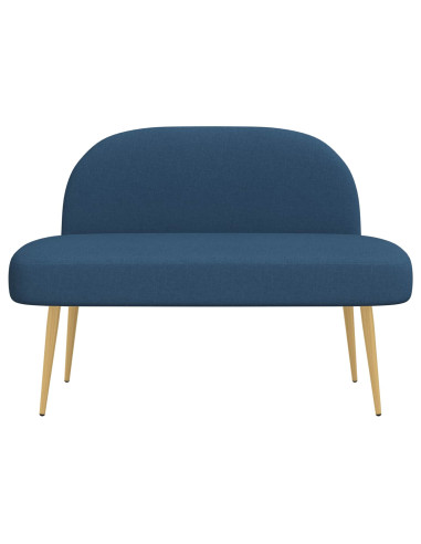 Panchina imbottita con schienale Blu 110 x 60 x 76 cm