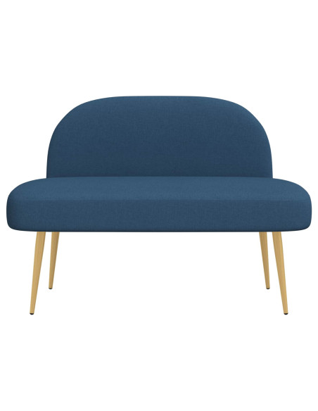 Panchina imbottita con schienale Blu 110 x 60 x 76 cm