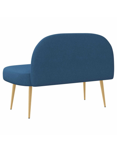 Panchina imbottita con schienale Blu 110 x 60 x 76 cm