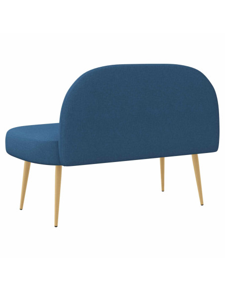 Panchina imbottita con schienale Blu 110 x 60 x 76 cm