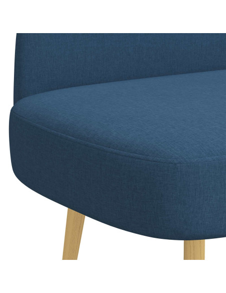 Panchina imbottita con schienale Blu 110 x 60 x 76 cm