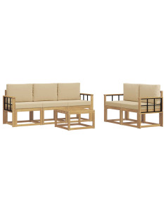 Set di divani da esterno 6 pcs 2
