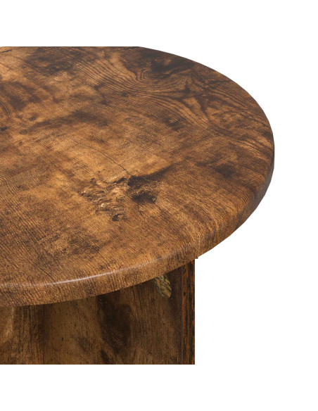 Set tavolini 2 pcs Rovere Fumo Legno ingegnerizzato
