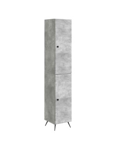 Set di armadi 2 pcs Grigio Cemento Legno ingegnerizzato