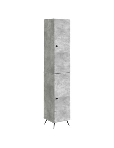 Set di armadi 2 pcs Grigio Cemento Legno ingegnerizzato