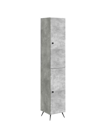 Set di armadi 2 pcs Grigio Cemento Legno ingegnerizzato
