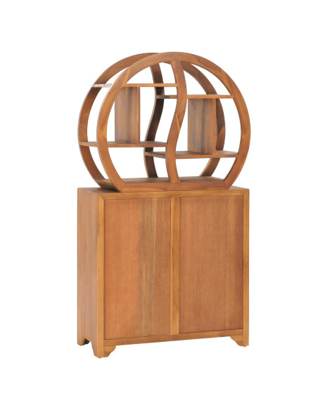 Armadietto con Mensola Yin Yang 70x30x130 cm in Legno di Teak