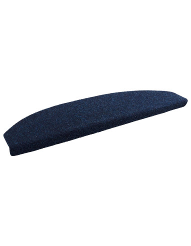 Tappetini per scale autoadesivi 15 pcs Navy 80 x 24,5 x 3,5 cm