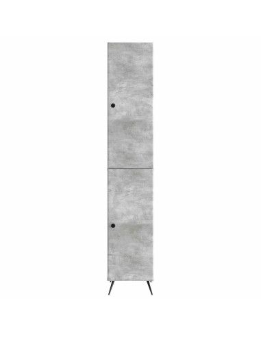 Set di armadi 2 pcs Grigio Cemento Legno ingegnerizzato