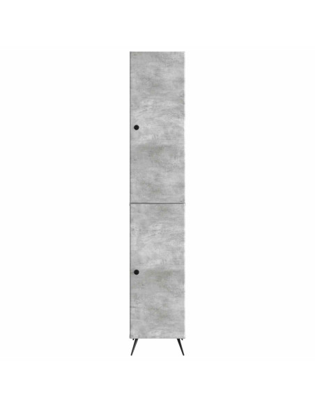 Set di armadi 2 pcs Grigio Cemento Legno ingegnerizzato