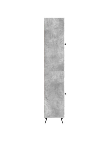 Set di armadi 2 pcs Grigio Cemento Legno ingegnerizzato
