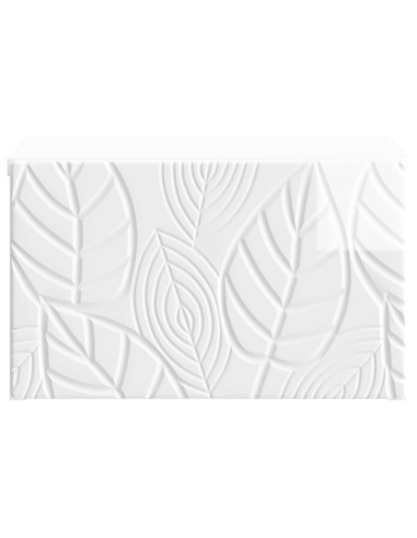 Tavolino da Parete Laterale 2 pcs Bianco Lucido